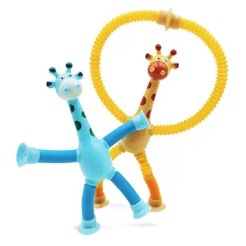 Vaikai siurbtukas Žaislai Pop Vamzdžiai Įtempių Teleskopinis Žirafa Fidget Žaislai Jutimo Dumples, Žaislai, Anti-stresas Išspausti Žaislas