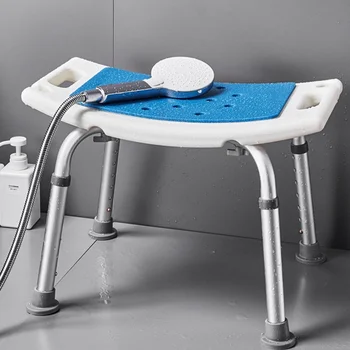 Vonios Kėdė Aliuminio Lydinio, Vonios kambarys Išmatose 7 Pavarų Reguliavimas Vonios Sėdynės su Vandens Nutekėjimo Skylę Dušo Kėdė Stiprus atraminėms