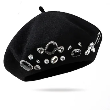 skrybėlės moterims Beretė žiemos moterų kepuraitė prabanga Moterų beretė britų geriausia skrybėlę prancūzijos beretės moteris Golf bžūp naujas elegantiškas 2023