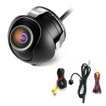 Automobilio Atbulinės eigos Kamera 18.5 Įjunkite Priekinio Ir Galinio vaizdo Kameros, 360 laipsnių Besisukantis Platus kampas 