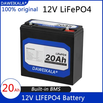 Naujas 12V 20Ah LiFePo4 Baterija Ličio Geležies Fosfato 12V 24V LiFePo4 Akumuliatorius už Vaikas Motorolerių, Motorinių Valčių be Mokesčių