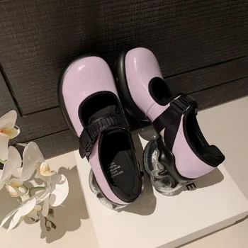2023 Naujas Lolita batai Moterims, Suknelė, batai, Suapvalinti tne Butai Platforma Mary Janes Batai natūralios odos storio apačioje Lady Vieną batai