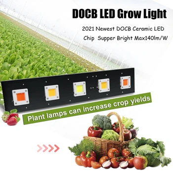 Tikrai Wat 300W 600W 900W 1200W DOCB LED Grow Light Kambarinių Augalų Daržovių, Gėlių Pakeisti HPS/HID Hydroponic Visą Spektrą Fito Lempos