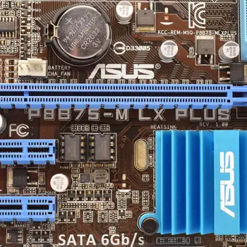 LGA 1155 Motherborad ASUS P8B75-M LX PLUS Motherborad 1155 DDR3 Intel B75 Paramos Core i3-2120 i5-3550S Cpu PCI-E 3.0 Micro ATX