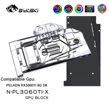Bykski GPU Blokuoti Naudoti PELADN RX3060TI 8G D6 su Backplate,Vario Grafika Kortelės Watercooler/Radiatoriaus AURA SYNC N-PL3060TI-X