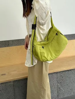 Paprastas tendencija neskubant canvas tote maišą mados vienos pečių įstrižainės portaliniai moterų pirkinių krepšys