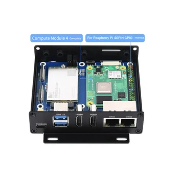 Dėl Aviečių Pi CM4 Dual Gigabit Ethernet Uosto Plėtros Valdybos Core Valdybos Skaičiavimo Modulis su Atveju MUMS Plug