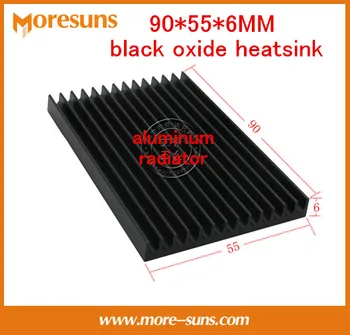 5vnt Gryno aliuminio radiatorius/Elektroniniai radiatorių modulis radiatorių plokštės 90*55*6MM juoda oksidas heatsink