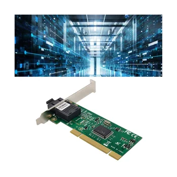 PCI IP100A Tinklo plokštė ST7261 IC Plius IP100A PCI Vieno Prievado SC Fast Ethernet Adapterio 100M Optinio Tinklo plokštė
