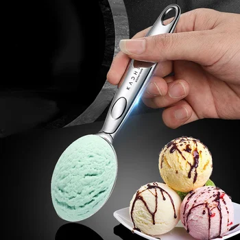 Nuevo Kirsite helado pilas de aluminio de aleación de Digger de la fruta ne-Lazdas cuchara utensilios de para cocina tarta casera