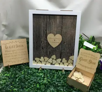 Asmeninį kaimiškas Vestuves Svečių knygos alternatyva drop box, Pasirinktinį medienos Vestuvinės svečių knygos , Ponas ir Ponia vestuvių ženklas shadow box