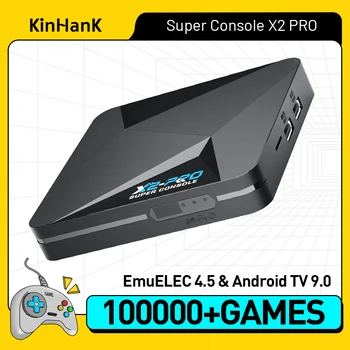 Super Konsolę X2 Pro KINANK Retro Vaizdo Žaidimų Konsolės 100000+ Žaidimai PSP/DC/SS/N64/PS1