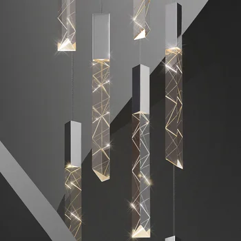 Šviestuvai Šiuolaikinių Mansarda LED Pakabukas Šviesos K9 Crystal 