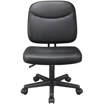 Easyfashion Užduotis Kėdė su Reguliuojamo Aukščio ir Pasukami, Juodos Biuro Kėdės, Biuro Baldai Žaidėjus Kėdė