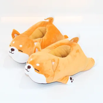 Šuo Užsakymą specialias šlepetes kailio šlepetės Unisex Mielas batai anime Namų, Vaikų, vyrų, moterų žiemos sniego pantoffels patalpų šiltas