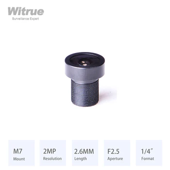 Witrue M7*P0.35 2.6 MM Objektyvas HD 1080P Diafragma F2.5 Formatu, 1/4