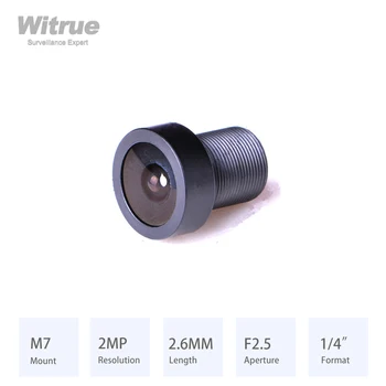 Witrue M7*P0.35 2.6 MM Objektyvas HD 1080P Diafragma F2.5 Formatu, 1/4