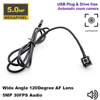 15*15 mm Mini Auto Focus Wide Angle USB Webcam Live Transliacijos vaizdo Kameros Vairuotojo-Free USB Kameros Modulis 12*12mm TIPAS-C OTG C
