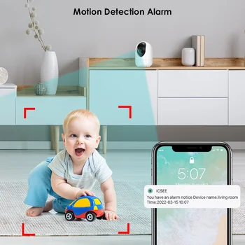 Besder Kūdikio stebėjimo Kamera, WiFi PTZ AI Žmogaus Aptikimo CCTV Namų Vaizdo Stebėjimo Kameros, Patalpų Garso 3MP Saugumo IP Kameros