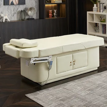 Elektrinis kėlimo grožio lova grožio salonas gali būti šildomas ir masažuoti.