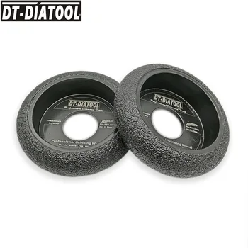 DT-DIATOOL 2units 75mm Dulkių Brazed Deimantų Šlifavimo Išgaubti Varantys Sausos arba Drėgnos, kurių storis 20mm Šlifavimo Disko Marmuro Plytelės
