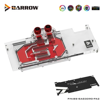 Barrow GPU Vandens Blokas Galaxy RTX 3090 3080 Žaidėjus OC Pilnas draudimas Watercooler, Su tvirtinimo Plokštelė ,BS-GAG3090-PA2