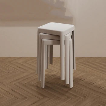Minimalistinio Šiaurės Valgomojo Kėdės Balto Plastiko Erdvės Taupymo Unikalus Kėdutės Mielas Nemokamas Pristatymas Silla Plegable Namų Essentials