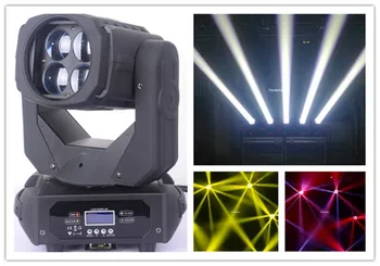 4pcs 4 akis, super šviesos judančios galvos, led šviesos 4x25 vatų 4 1 led judančios galvos RGBW mini led šviesos scenos apšvietimas