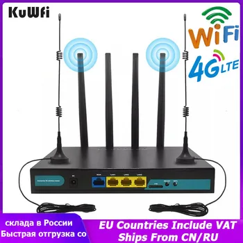 KuWFi 4G Wi-fi Maršrutizatorius 300Mbps MEZON Maršrutizatorius Su Sim Lizdas Modemas palaiko 32 Wifi Vartotojai Išorės 4pcs Antenos Paramos WPS WPA WPA2
