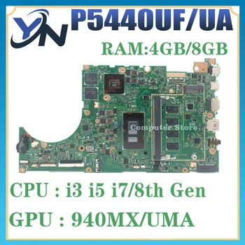 Mainboard ASUS ExpertBook P5440UF P5440UA P5440U P5440FF P5440FFI B5440FA Nešiojamas Plokštė I3 I5 I7 RAM/8GB 940MX/MX130