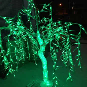 CRYSTAL LED Gluosnio Medžio Šviesos diodų (LED) 288pcs Led 1,2 M, Žalios Spalvos Rainproof vidaus arba Lauko Naudojimui Atostogų kalėdų, vestuvių dekoras