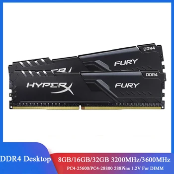 HyperX Memoria DDR4 RAM 32GB 2933MHz 8GB 16GB 3200MHz 3600MHz PC4-25600 28800 DIMM 1.2 V 288 Pin Darbalaukio Atminties, 