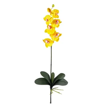 Phalaenopsis Kamieninių Dirbtinės Gėlės (6), Geltonas