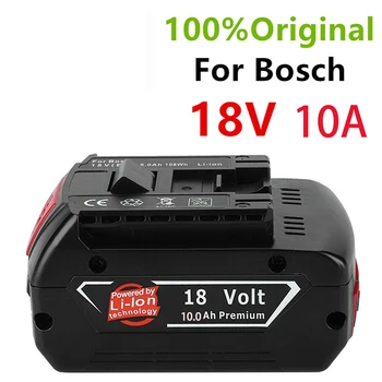 100%Original18V 6.0/8.0/10ah Įkraunama Ličio Jonų Baterija Bosch 18V 6.0 Atsarginę Bateriją Nešiojamų Pakeitimo BAT609