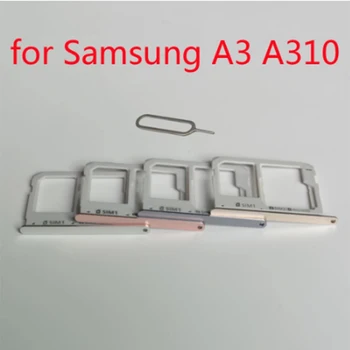SIM Kortelės Dėklas Samsung Galaxy orlaivį a310 A310F Turėtojas SD Dual Vieno