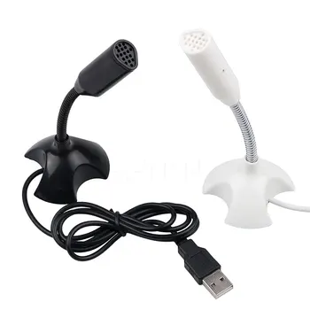 Naujas Nešiojamas Studija Kalbos Mini USB Mikrofono Stovas Mic Su Turėtojas Microfono nešiojamas Kompiuteris