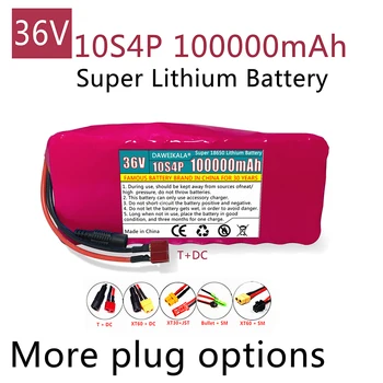 36V Akumuliatorius 18650 baterija 500w 10S4P 100000mAh Li-ion Baterija Elektrinis Motoroleris eBike su BMS ličio baterija 36v