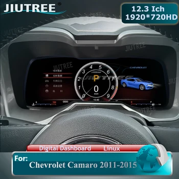 Automobilių LCD Skaitmeninis Už Chevrolet Camaro 2011-2015 M. Klasterio Virtualus Kabinos Greičio Matuoklis Galvos Vienetas Accesorries prietaisų Skydelio Ekranas