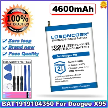 LOSONCOER BAT2019104350 4600mAh Bateriją Doogee X95 X95 Pro Baterija