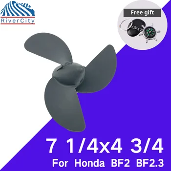 Katerio Sraigtas 7 1/4x4 3/4 Honda F2 F2.3 Išorėje Varžtas Valties Variklių Plastikinis Sraigtas 3 Ašmenų Pin Ratai Spline