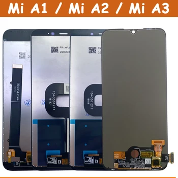 10vnt/daug Ekranu LCD Xiaomi A2 Lite / 6X / Mi A3 / Mi A1 / 5X, Lcd Ekranas Jutiklinis Ekranas skaitmeninis keitiklis Surinkimo Dalys