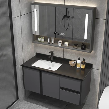 Roko Valdybos Vonios Spintelė Kartu Tualeto Toiletting Platformos, Kabančios Sienos Tipo Smart Veidrodis Vertus Namų Minimalistinio Handwa